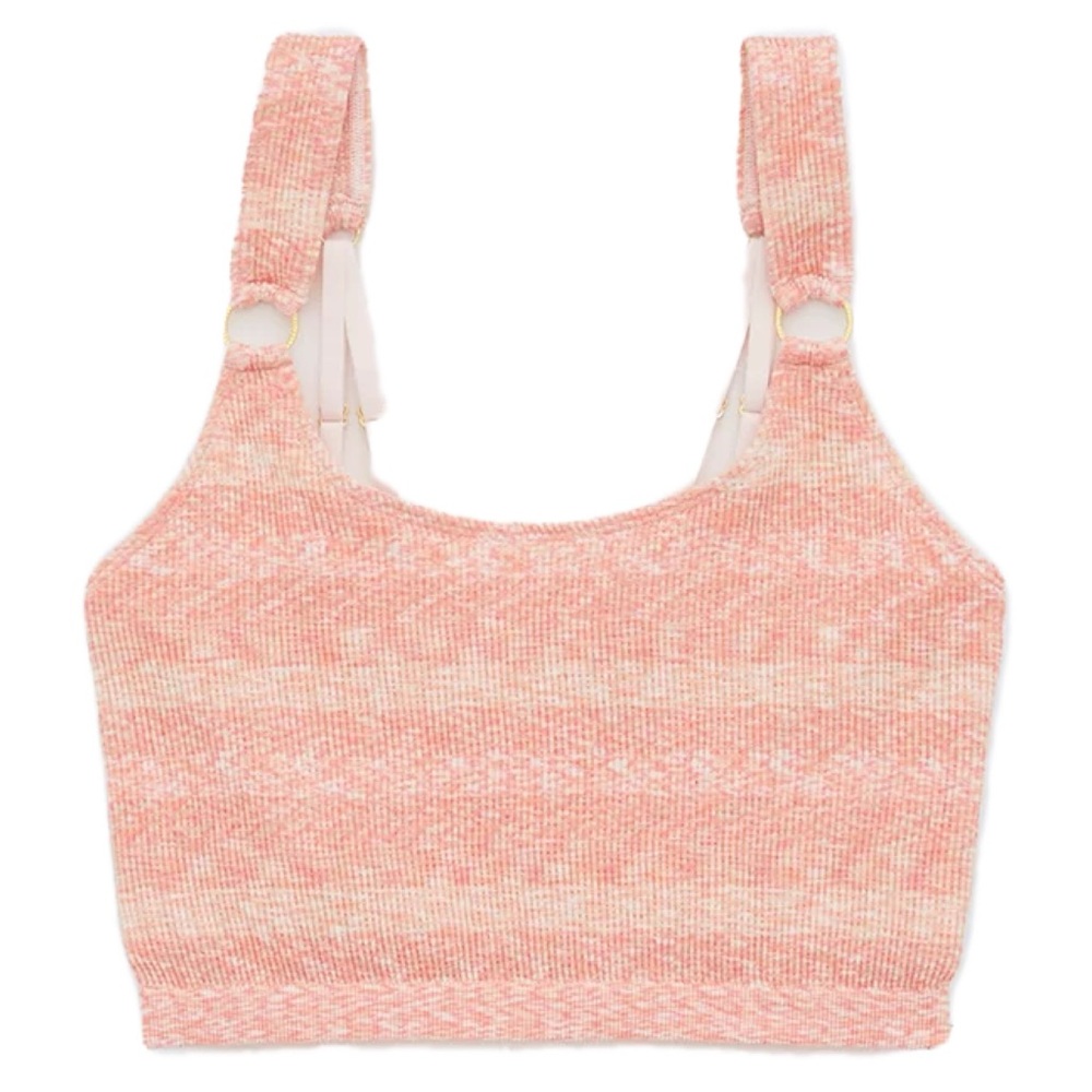 Aerie Seamless Ring Longline Bralette Beach Peach Medium - Picture 1 of 4